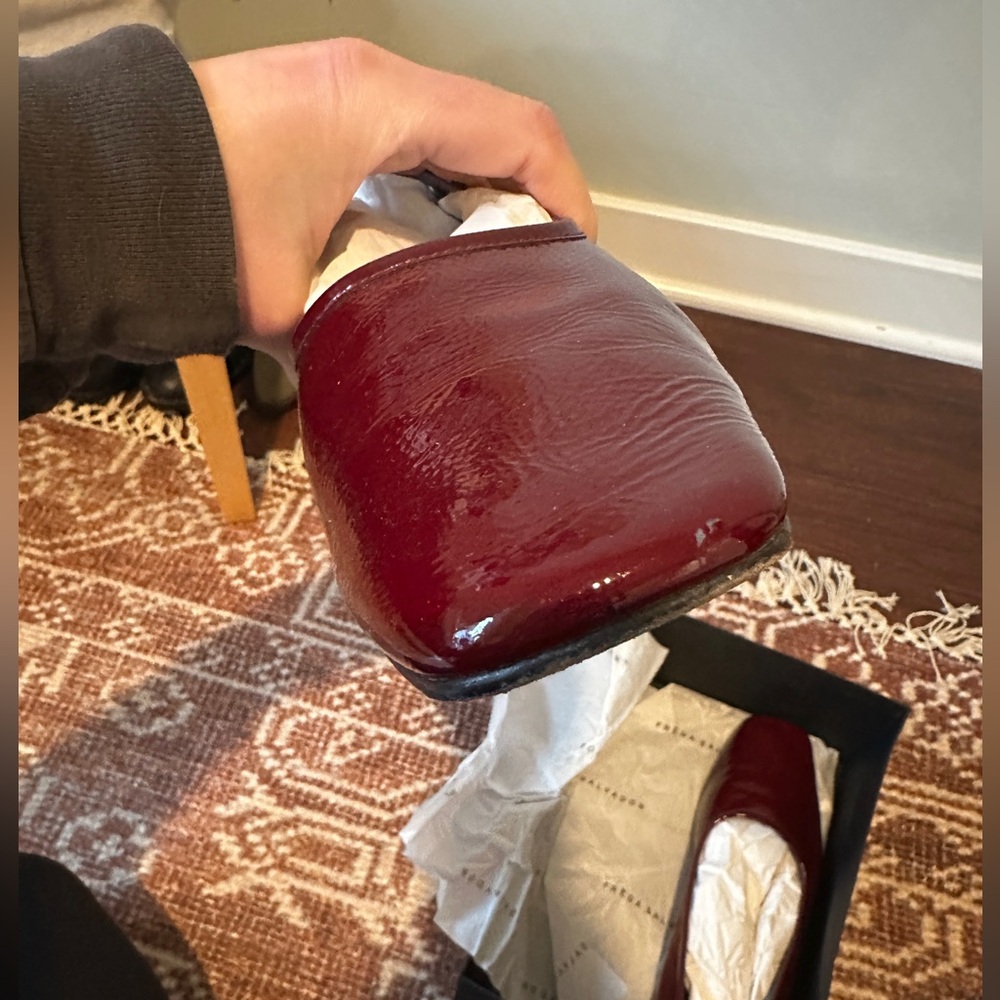 Freda Salvador Jessie Flat in Oxblood - Picture 4 of 6